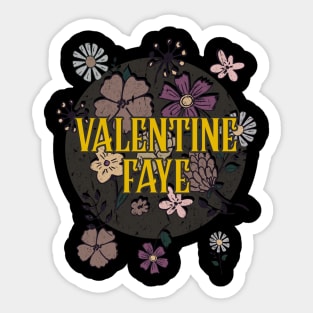 Aesthetic Proud Name Faye Flowers Anime Retro Styles Sticker